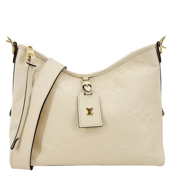Louis Vuitton Carryall PM Monogram Empreinte Leather Shoulder Bag Off White - Picture 5 of 15